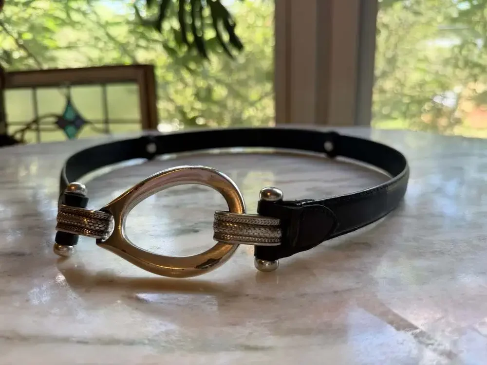 Unknown black leather